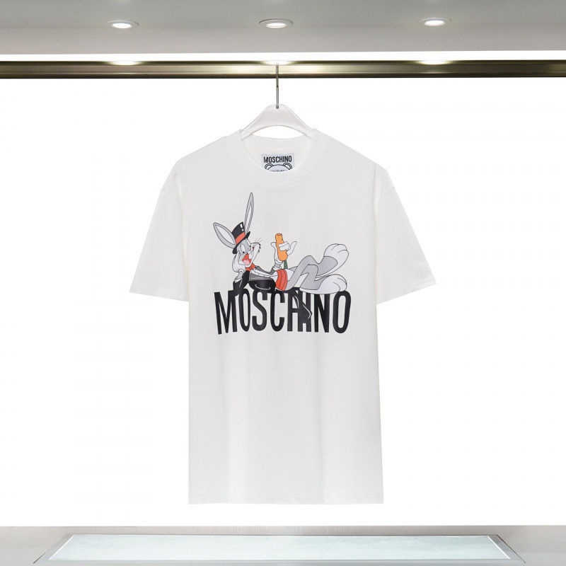 2025 春夏新作メンズカジュアルラウンドネック半袖 T シャツ中空刺繍クマ文字ルーズで多用途|undefined
