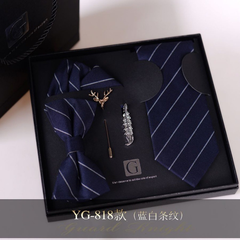 Caja de regalos de boda de novio formal europeo y americano corbata casual coreana para niños regalos de San Valentín sin golpear image 44