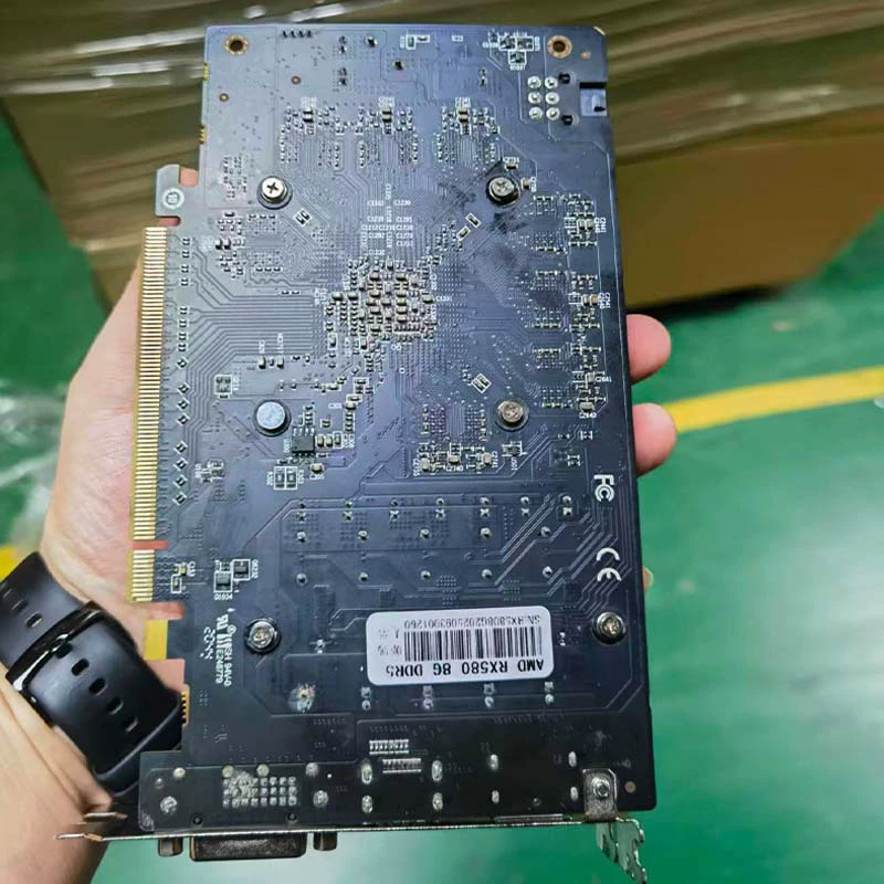 Видеокарта (Songjing RX580) 8 ГБ, 1284 МГц ядро, 2048 шейдеров