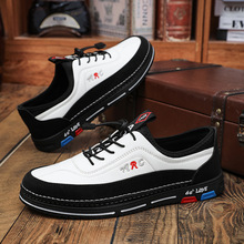 跨境大码新品男鞋韩版日常通勤皮鞋时尚商务休闲男鞋四季透气百搭