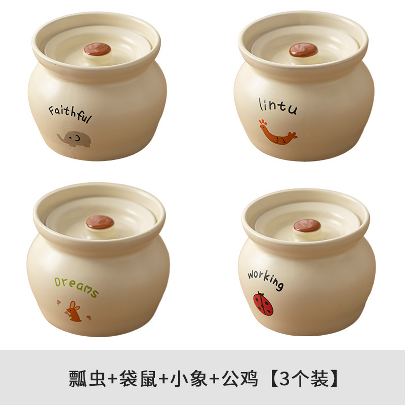クリーム風シチューの杯瓦缶とスープの陶磁器は蓋をして水をあけて杯を煮込んで缶の家庭用沙県の一人分のスープを煮込んで杯を蒸します。|undefined