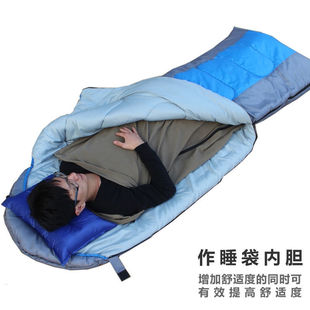 Fleece Sleeping Bag Adult Outdoor Sleeping Bag Liner Spring, Autumn and Winter All Year Round Camping Style Outdoor Mountaineering Portable and Comfortable