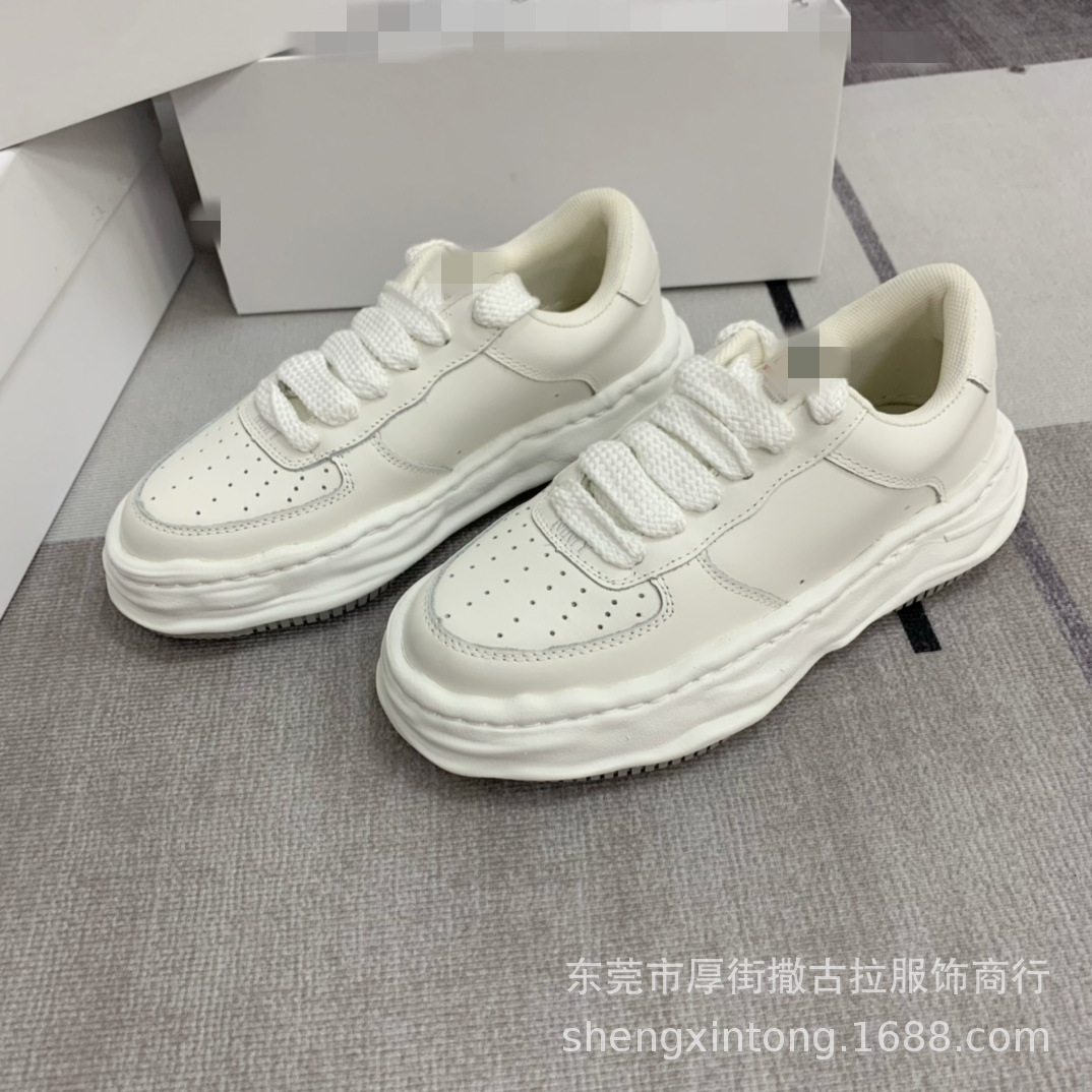 出口欧美大牌真皮老爹鞋女 厚底溶解鞋运动鞋女小白鞋休外贸原单