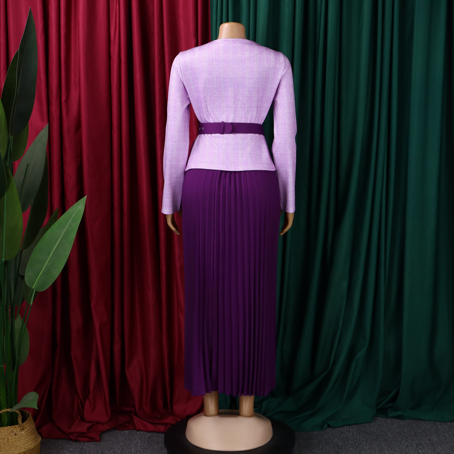 C8646 Foreign Trade Women's Clothing Cross-Border Autumn Winter New European American Fashion Elegant Coat And Skirt Set_ecoleips.com