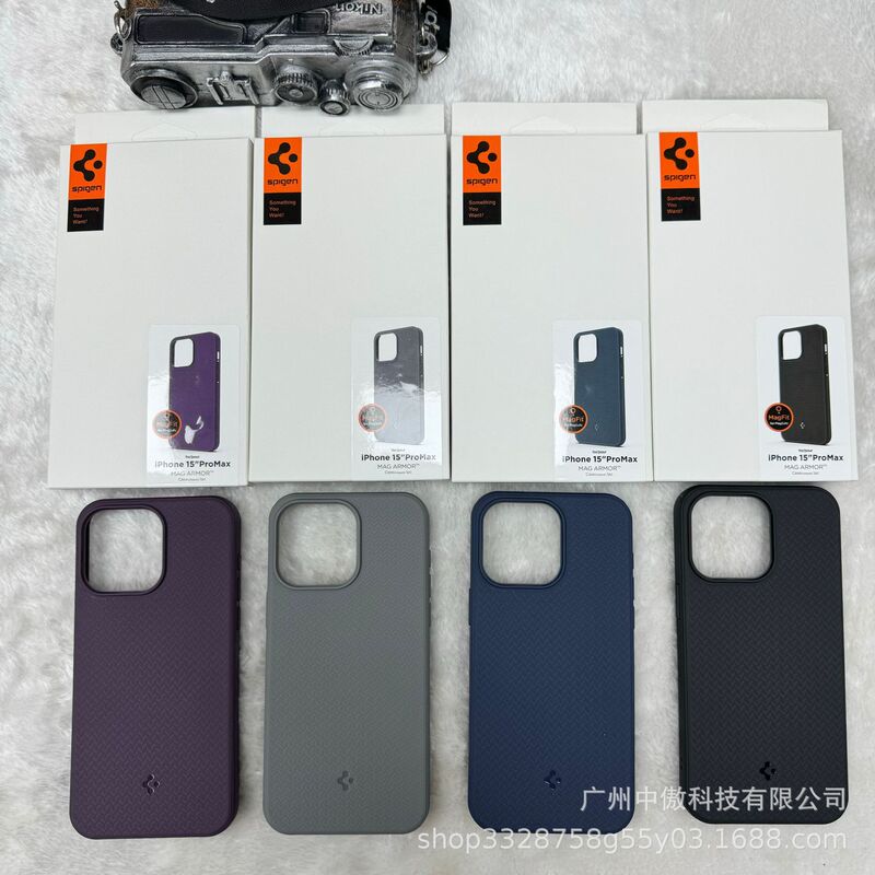 Spigen Magazine Magnetic Suction Suitable for Iphone17/16/15Promax Anti-Fall Phone Case Apple 11/12/13