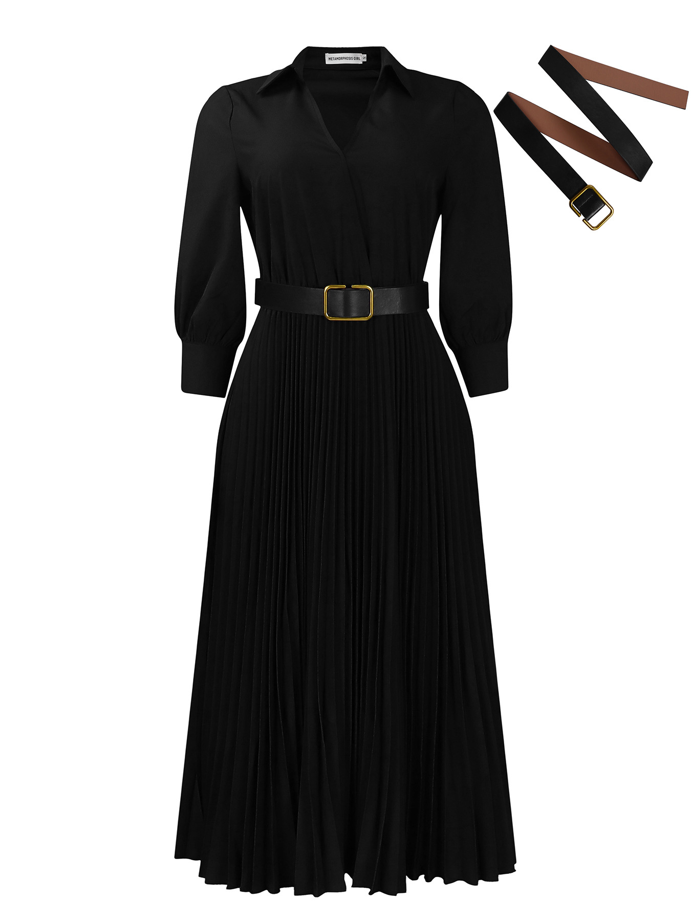 Women's Elegant Solid Color Dress