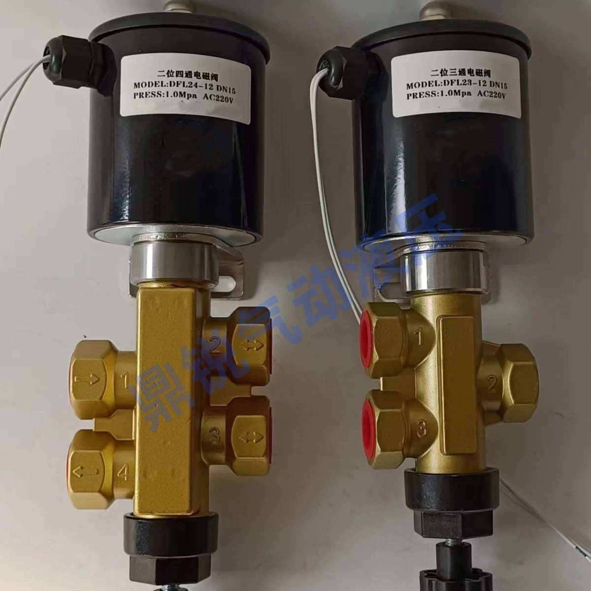 DFL24-12 двухпозиционный четыреходовой электромагнитный клапан DFL24-12 DFL23-12 заводской алюминиевый электромагнитный клапан