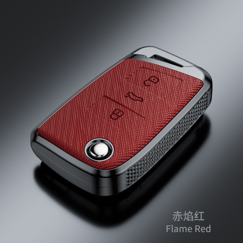 SuitabLe for VoLkswagen Sagitar Tiguan L Lavida Santana Bora Tanyue Passat Cross Pattern FashionabLe Key Cover
