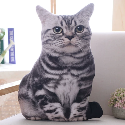 Oyuncaq yastıqlar — 3D Stereo Dog Pillow - tiger-pattern-cat-20cm