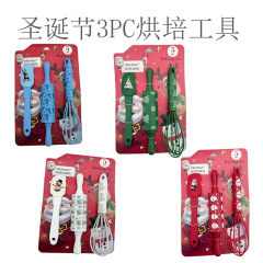 メーカー卸売クリエイティブクリスマスベーキングセット麺棒シリコンスクレーパーエッグビーター家庭用ベーキングツール