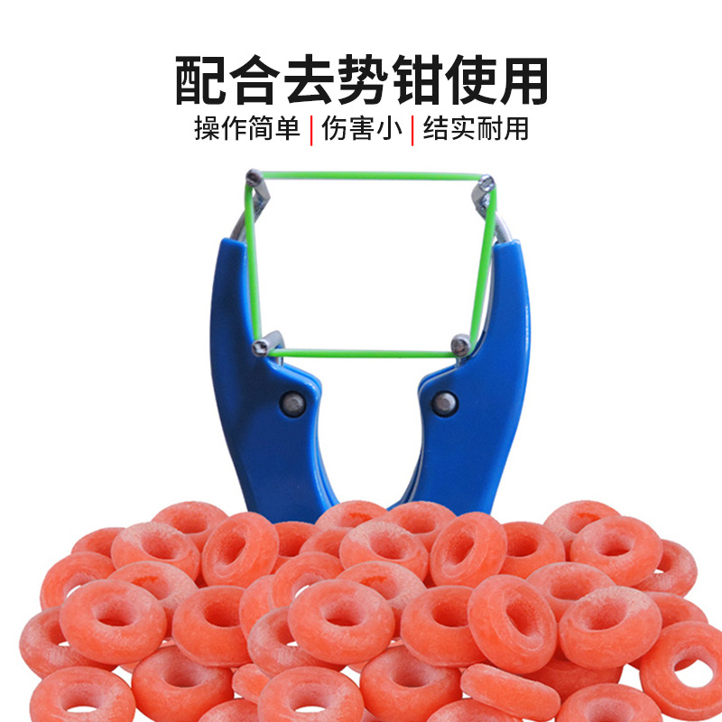 Anillo de rotura de cola veterinario directo de fábrica alicates de expansión elástica de aleación de cerdo alicates de rotura de cola de cerdo anillo de castración sin sangre de ganado y ovejas
