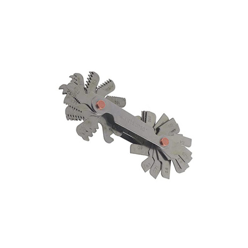 52PC Metric 60° British 55° Thread Gage, Thread Sample, Thread Gauge, Pitch Measuring Tool