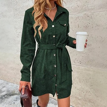 U 73372 Corduroy Shirt Dress ��о�޳�����ȹ�羳����ͨ��