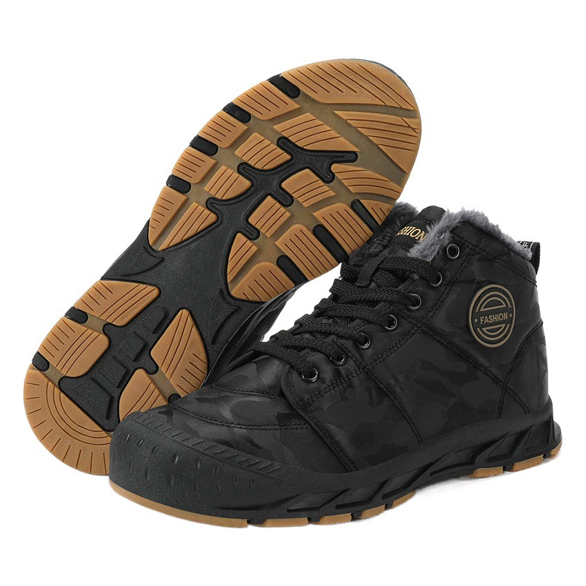 Новые зимние теплые утепленные хлопковые ботинки на флисовой подкладке, низкие короткие сапоги, мужская обувь больших размеров, зимние сапоги, производитель, дропшиппинг