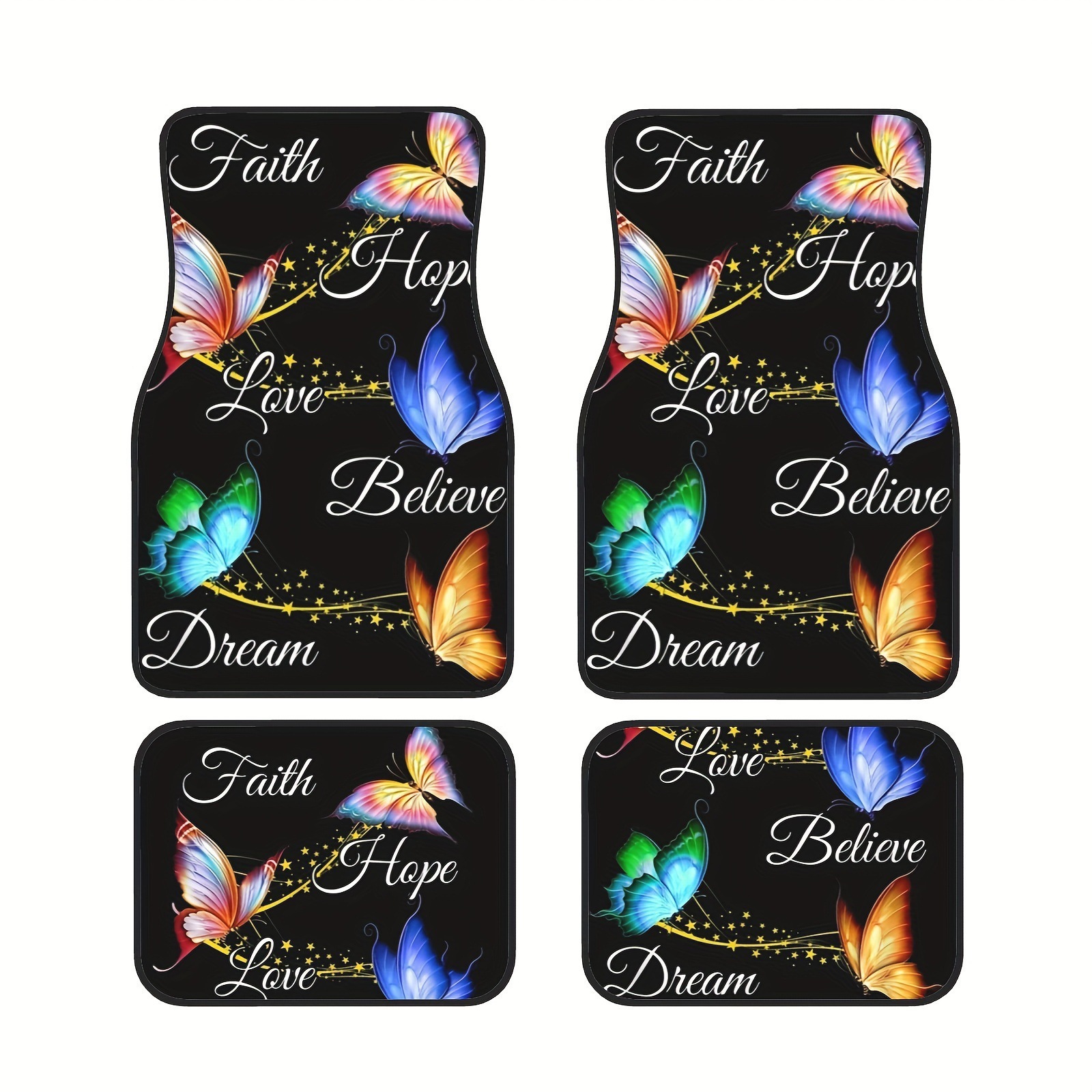 Almohadillas para automóviles estadounidenses transfronterizas juegos de cuatro piezas de Halloween resistentes al desgaste y a la suciedad almohadillas para el suelo fáciles de cuidar para los hogares almohadillas de terciopelo de cristal image 15