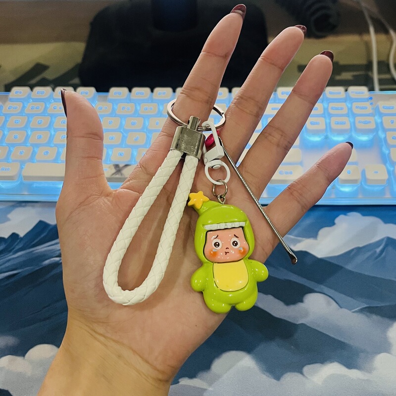 星星人卡通指甲剪钥匙扣套装潮玩饰品包包服饰配饰可爱指甲刀挂件|undefined