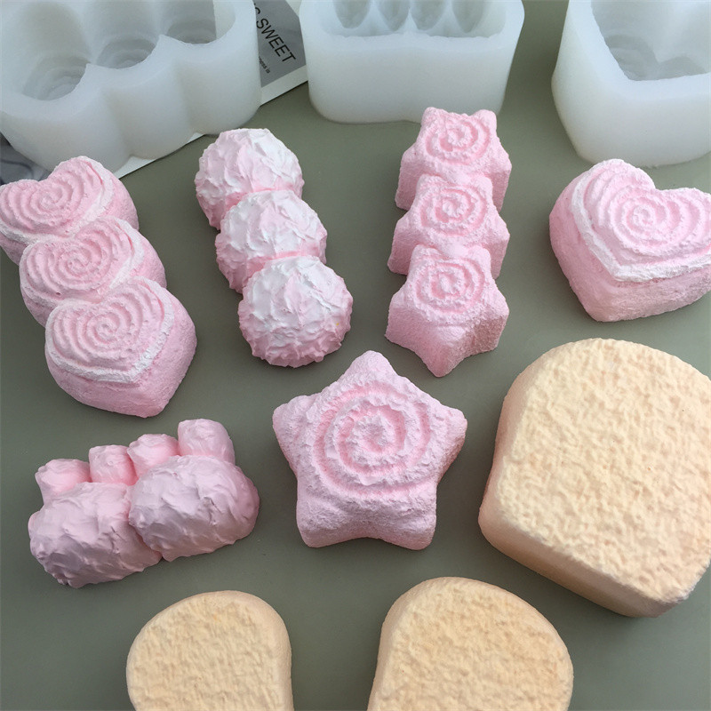 Sanlian Love Cream Rolлет щепотка силиконовой формы DIY торт ручной работы выпечка сахара шоколадные декоративные инструменты