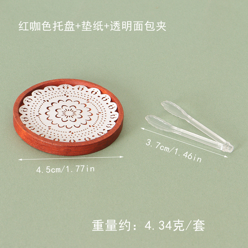 ドールハウスミニチュアシミュレーション食品おもちゃモデルケーキトレイパンクリップセット装飾品 diy シーン装飾アクセサリー|undefined