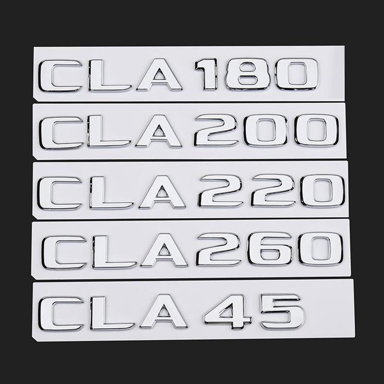 Suitable for Mercedes-Benz CLA260 car stickers, CLA200 rear emblem, CLA45 emblem, CLA220 car emblem, AMG decorative modifications