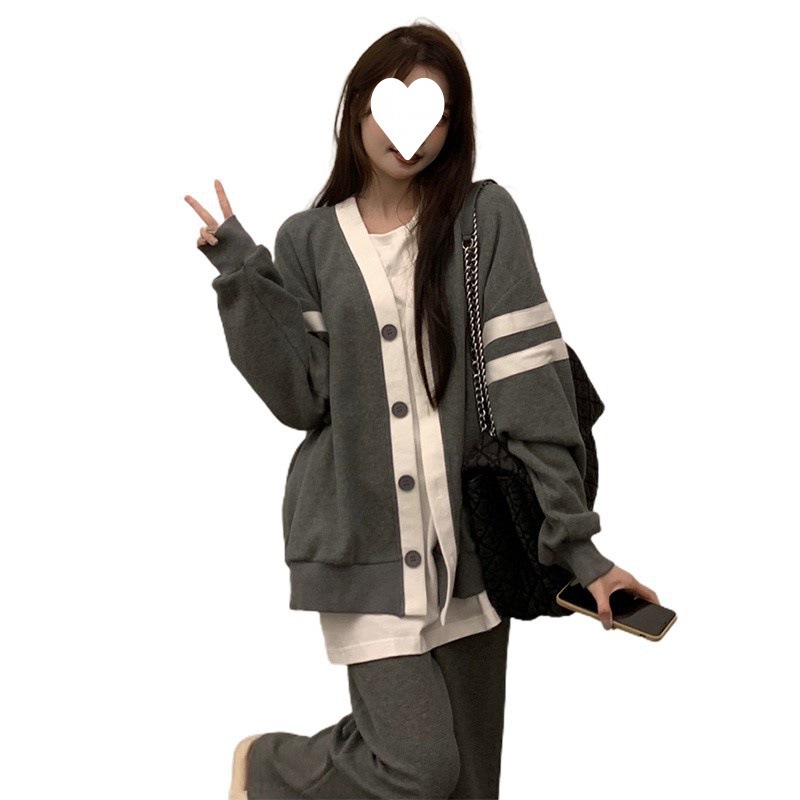 妊婦服の秋服セットファッションネット赤減齢春秋タイプがゆったりしていて、やせたデザイン感があります。|undefined
