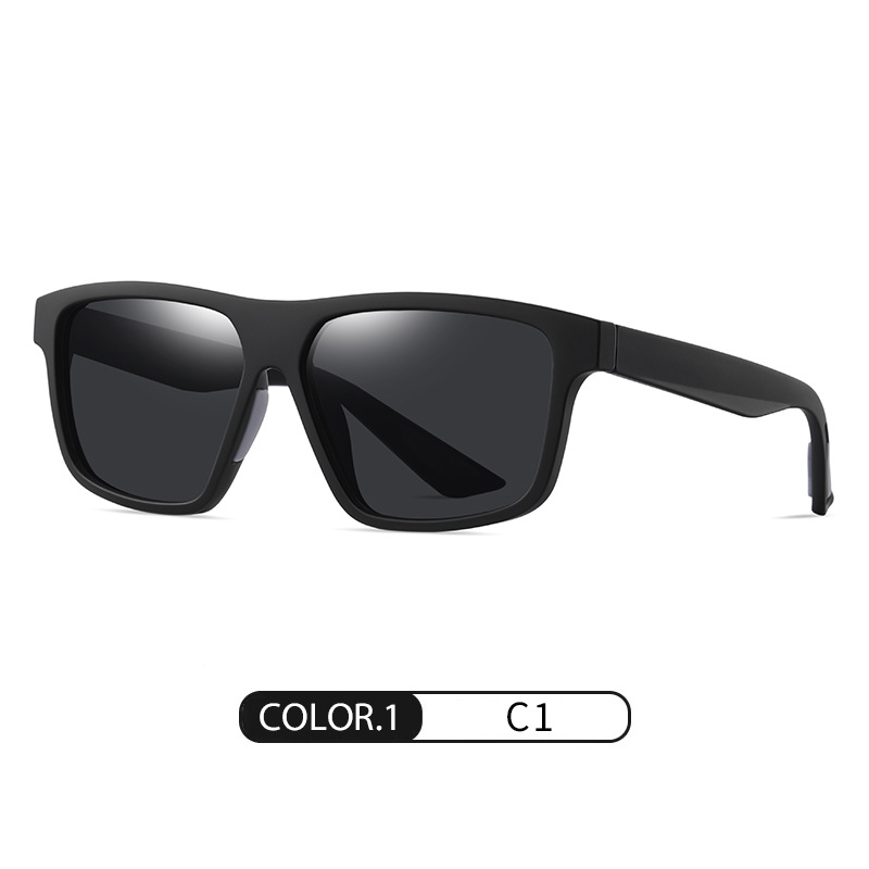 Gafas de sol polarizadas para hombre de nuevo estilo S11109 Gafas de sol de caja cuadrada de colores de moda TR Gafas de sol de protección solar para exteriores