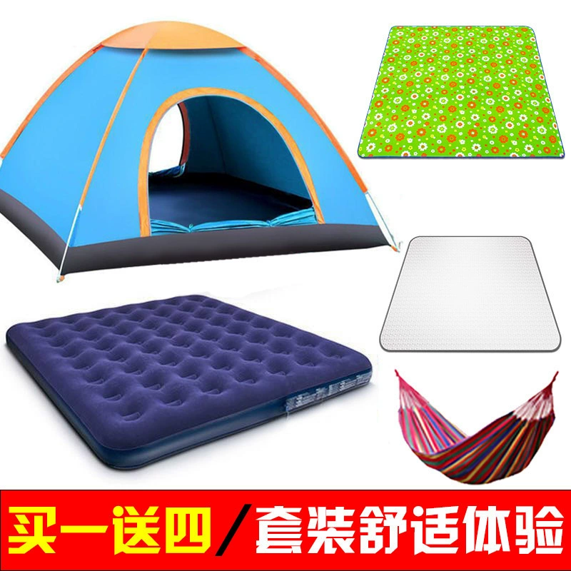 Automatic travel tent for double, children's mosquito net for camping, fully automatic, increased thickness