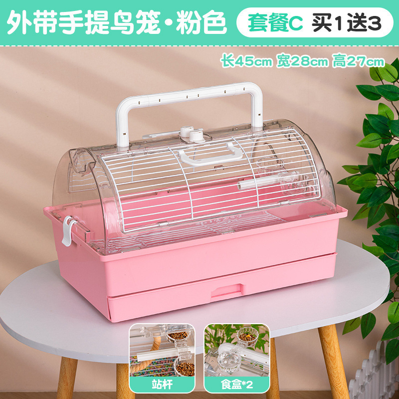 輸送用鳥かご、オウム用鳥かご、持ち運び用鳥かご、オウム用鳥かご、アクリル製小型鳥かご、ポータブル小型鳥かご|undefined