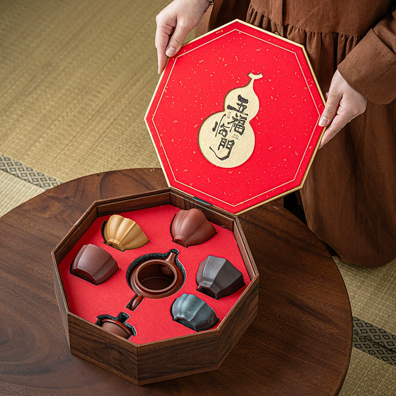 Retro high-end tea set, Birthday gift, light luxury style