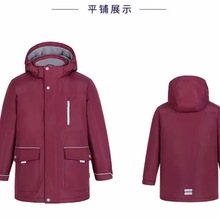 伊顿同款中小学校服冲锋衣棉服外套保暖防寒透气不闷汗免费印校徽