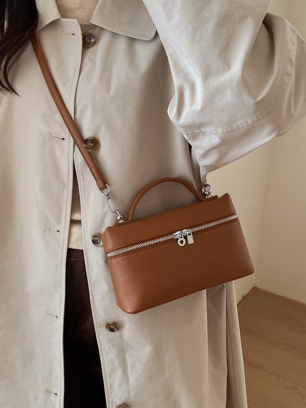 Bolso de mano de nicho retro para mujeres 2026 nuevo estilo extranjero bolso de caja simple bolso de hombro casual de alto nivel bolso de mujer image 1