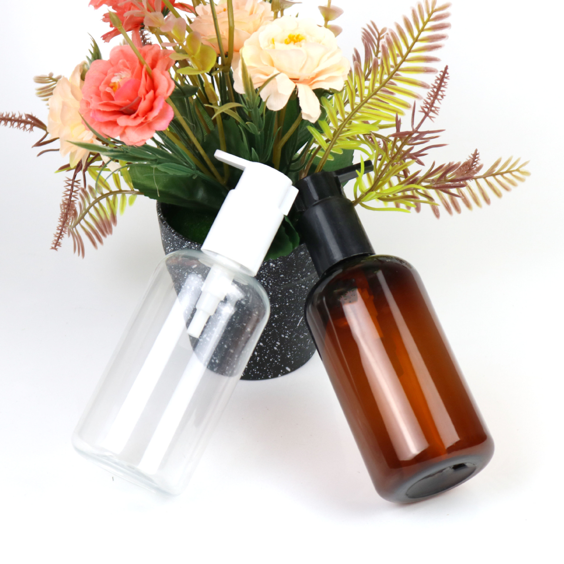 250ml圆肩矮胖瓶+大泵头3洗发水瓶