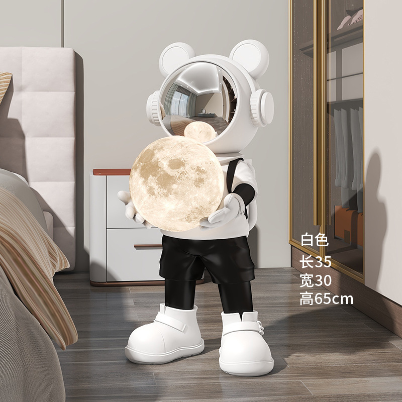 宇宙飛行士宇宙飛行士月球灯大型着地装飾品客間寝室ホテル会移転プレゼント