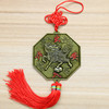 Colored square alloy yin and yang Taiji gossip mirror pendant pendant bite sword bite the sword of the zodiac signs home door head