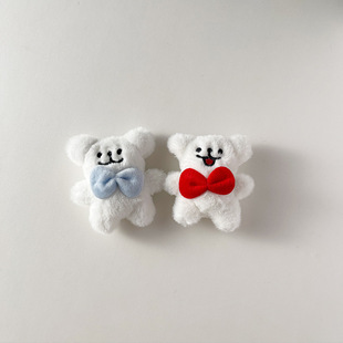 Plush Doll Pendant Line Puppy Pendant DIY Brooch Accessories Bow Puppy Head Bag Shoe and Sock Pendant