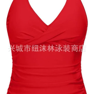 单上衣 速卖通亚马逊欧美分体女纯色性感比基尼泳衣外贸海边休闲
