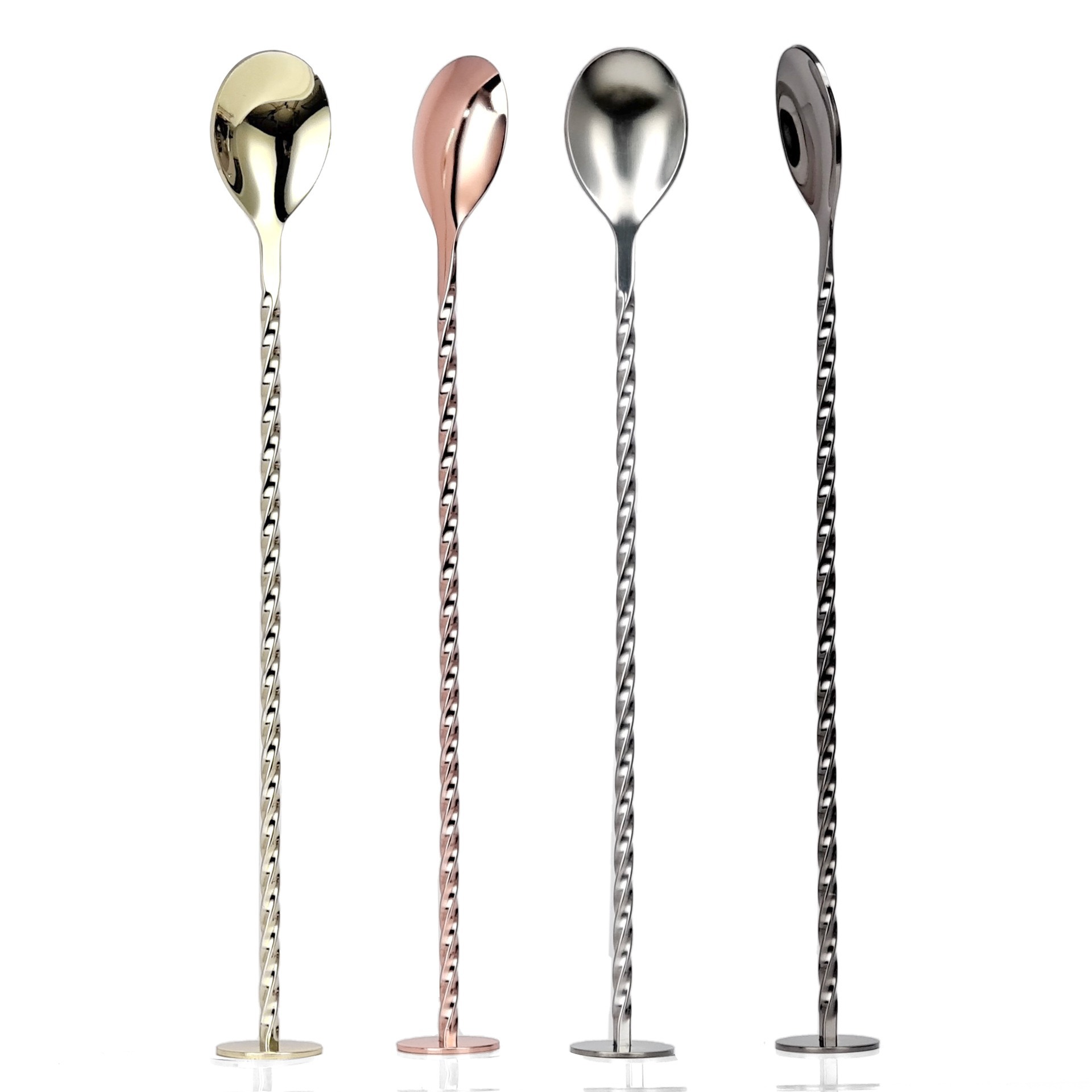 跨境彩镀不锈钢滤冰器鸡尾酒调酒工具五件套啤酒红酒开瓶器搅拌勺