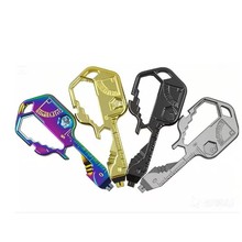 跨镜热卖24合一钥匙工具多功能不锈钢钥匙扣创意小工具螺丝刀开瓶