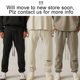 2022Ss Velvet Pants Black Flocking Print Essentials Trendy Brand Pants Cross-Border