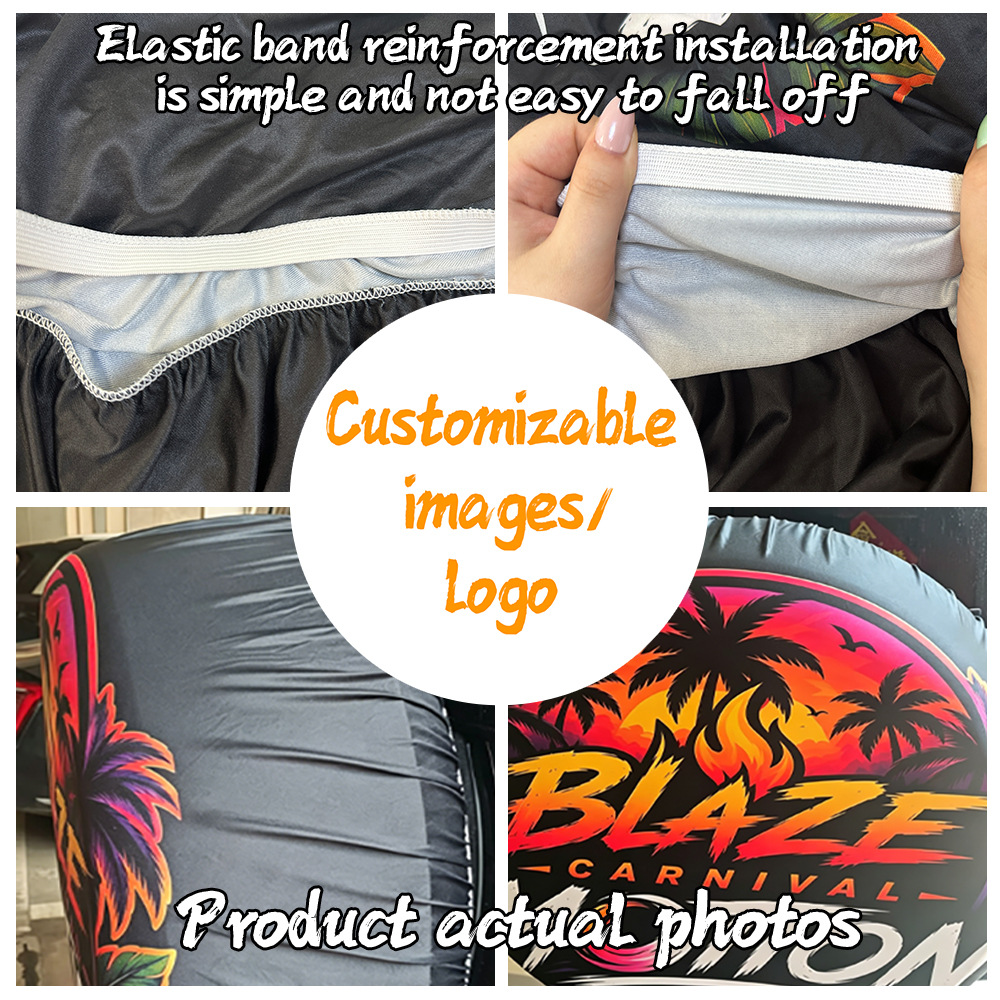 Cross-Border Jit Amazon Polyester Car Tire Cover Suitable for Outdoor Use, Universal for Suvs and Off-Road Vehicles, Easy to Disassemble and Assemble