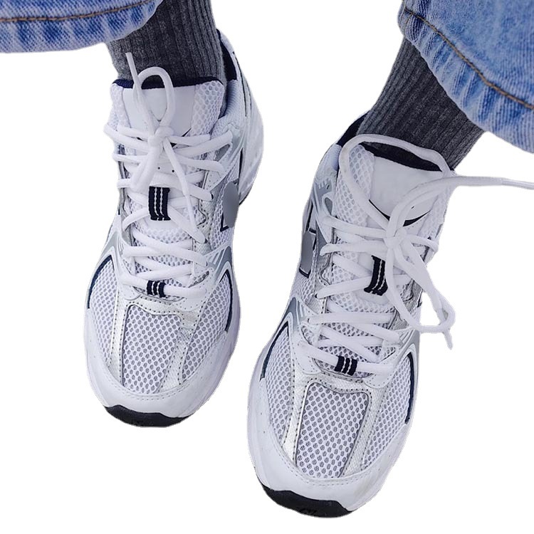 Putian High Version Retro Couple Casual nb530 Silver Grey Silver Women's Shoes All-match Student Sports Shoes Torre Shoes