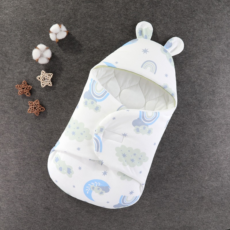 Recién nacido bebé sala de parto bolsa edredón recién nacido mariposa swaddling saco de dormir puro algodón primavera, otoño e invierno grueso bebé suministros