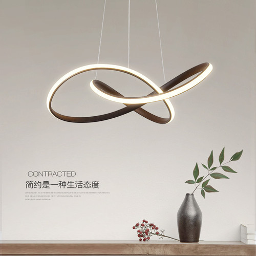 Restaurant chandelier modern minimalist creative dining room lamp led full spectrum living room lamp bedroom lamp personalized Nordic lamps