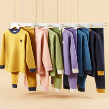 青少年保暖内衣套装冬季初中生学生羊毛蚕丝秋衣秋裤男童女童睡衣