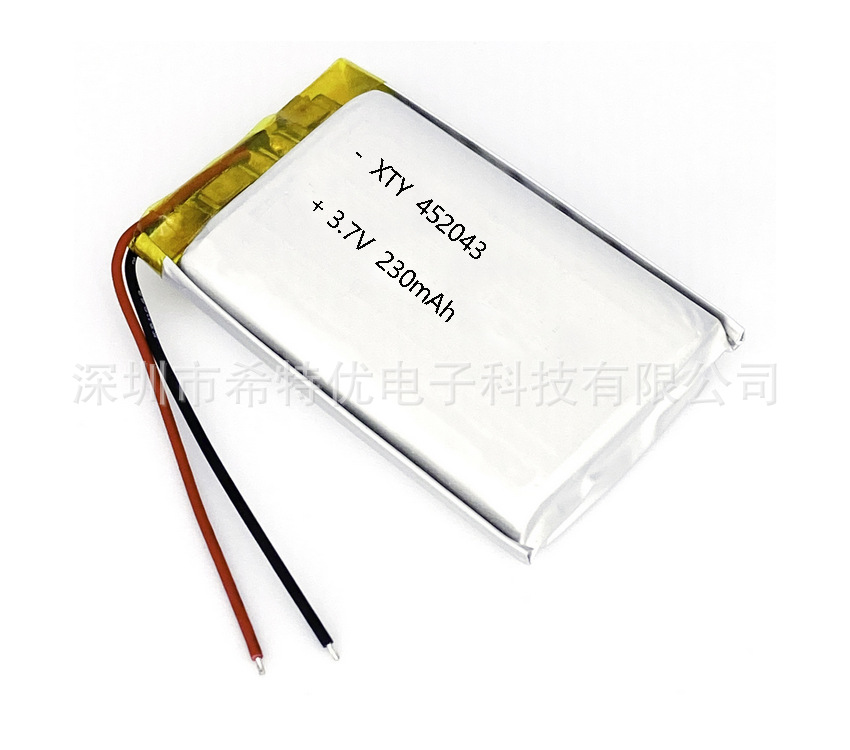 电芯厂452043-340mAh蓝牙耳机键盘鼠标音响电子秤聚合物锂电池