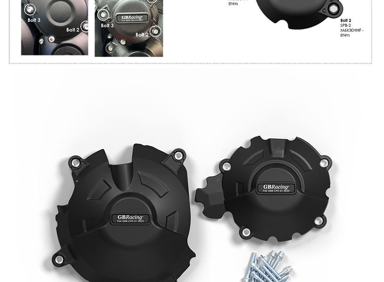 Suitable for Triumph Speed ​​Triple Rs 1050 Modified Engine Engine Protective Cover Anti-Fall Side Cover