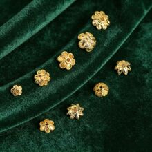 ��ɫ18k�����U�ջ��и��黨ñ����diy�ֹ�����朴����Ʒ���