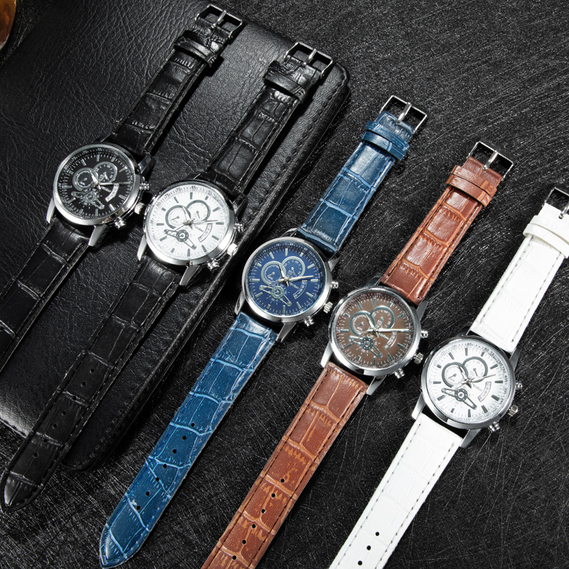 Trendy Brand Men's Watch Simple Temperament Personality Artistic Couple All-match Retro Belt Quartz Watch European Station