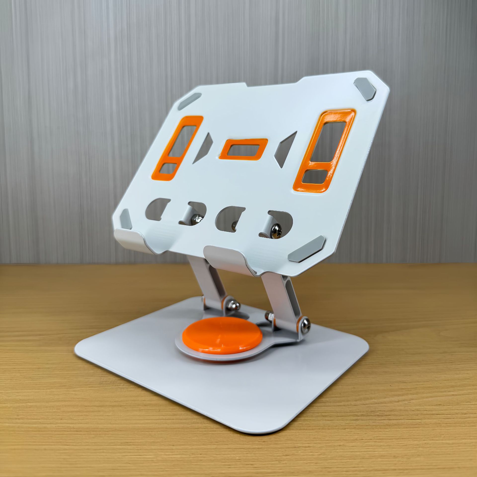 Popular carbon steel 360-degree rotating mobile phone holder desktop metal portable storage foldable lazy broadcast live streaming holder