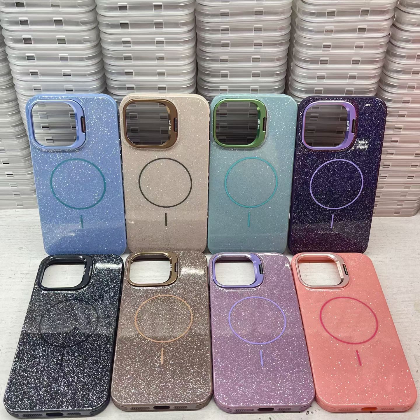 NEW新款2.0闪粉小磁吸现货i1  IP17 17AIR 17Pro  17Promax保护套