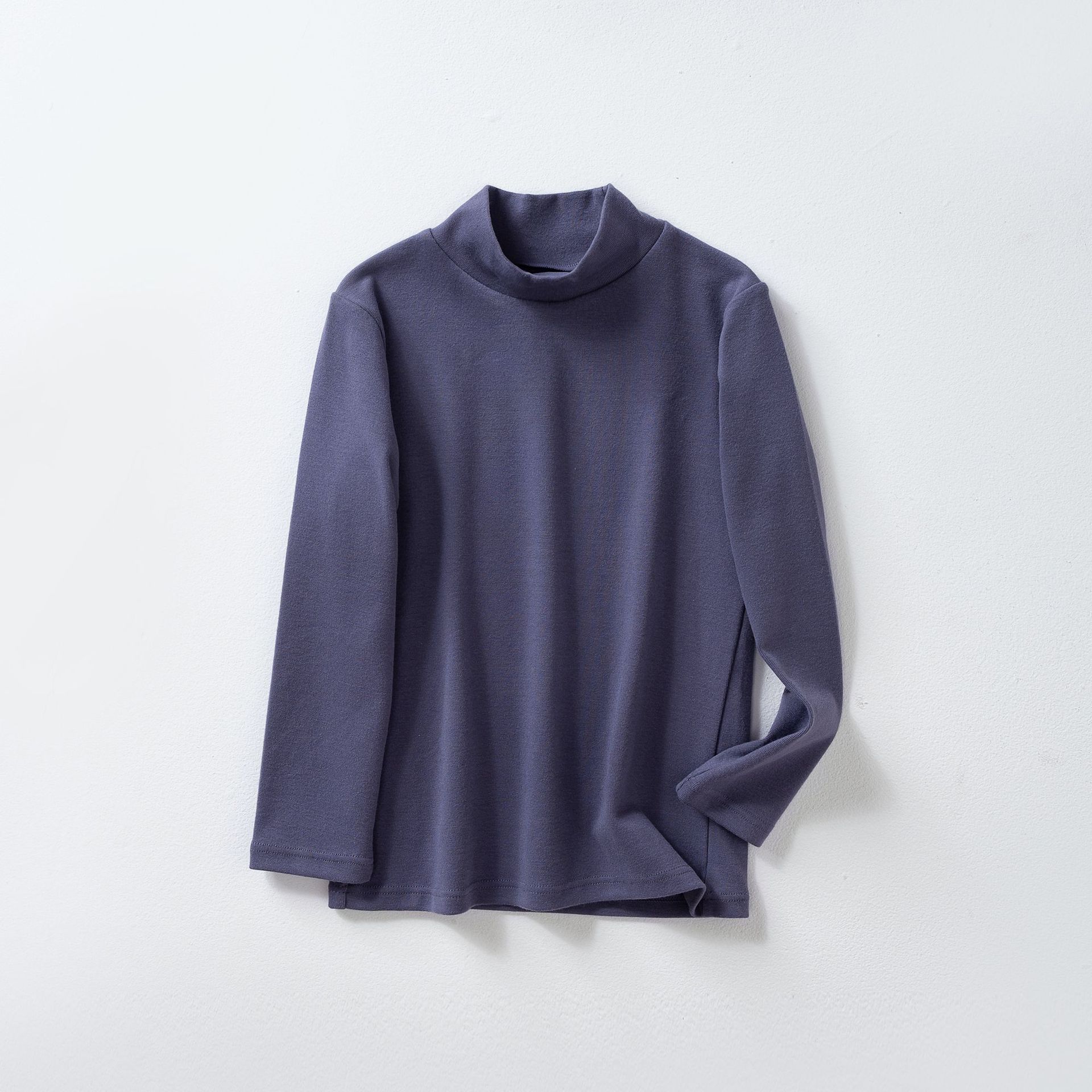 Camiseta térmica de otoño e invierno para niños, ropa infantil clase A, camisa de otoño para niños, camiseta interior de cuello medio alto de color liso para niñas.
